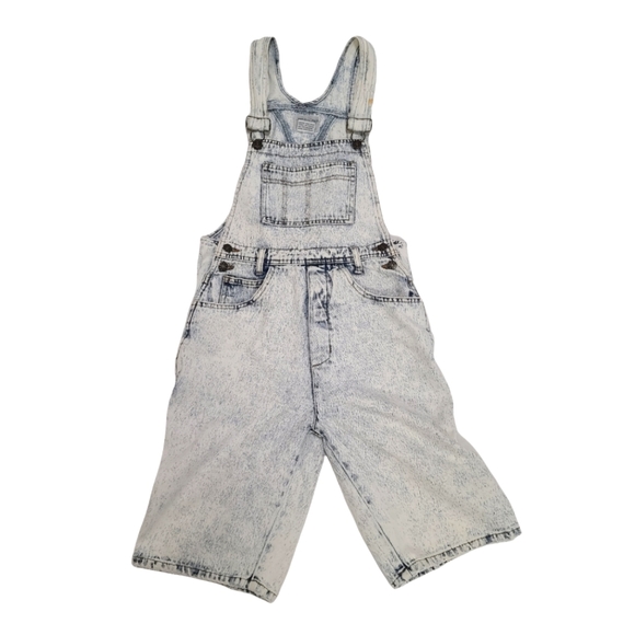 Willow Bay Pants - Vintage Acid Wash Bib overalls shorts size small